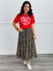 Leopard Tiered Midi Skirt (Reg.)