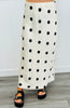 Polka Dot Satin Maxi Skirt (Reg.)-2 Colors