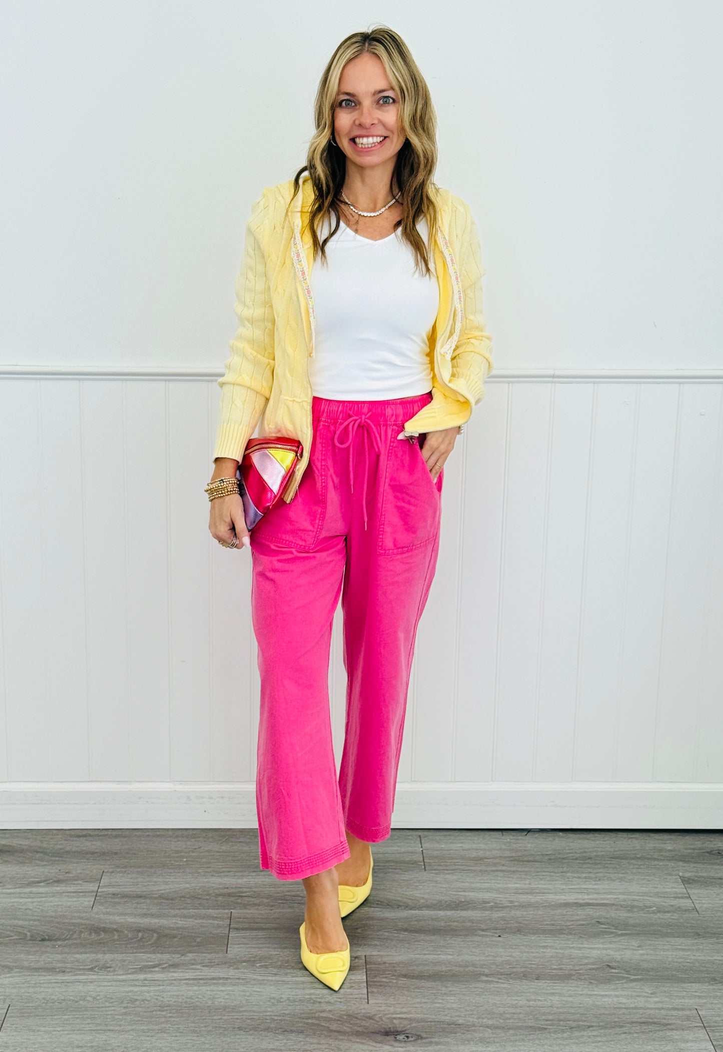 POL Pineapple Zip Up Hoodie Sweater Cardigan (Reg.)