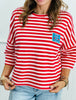 More Amor Por Favor Striped Top (One Size)