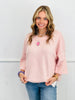 Crew Neck Boxy Sweater Top (Reg.)-2 Colors