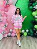 Queen Of Sparkles Licensed Pink Gingham Glinda Crown Sweater (Reg. and Plus)