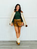 Cream Contrast Collar Barn Jacket (Reg.)