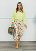 Taupe/Brown Polka Dot Balloon Pants (Reg. and Plus)