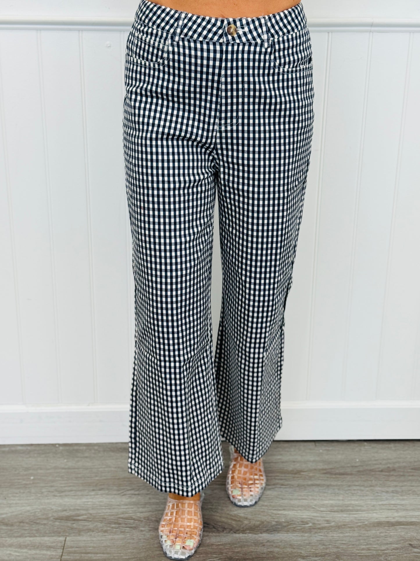 Gingham Straight Leg Pants (Reg.) - 7 Colors