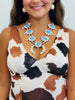 Cow Print Sleeveless Mini Dress (Reg.)