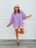 Lavender Striped LS Top (Reg.)