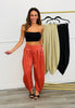 Aladin High Waist Waterfall Pants (Reg & Plus) - 3 Colors