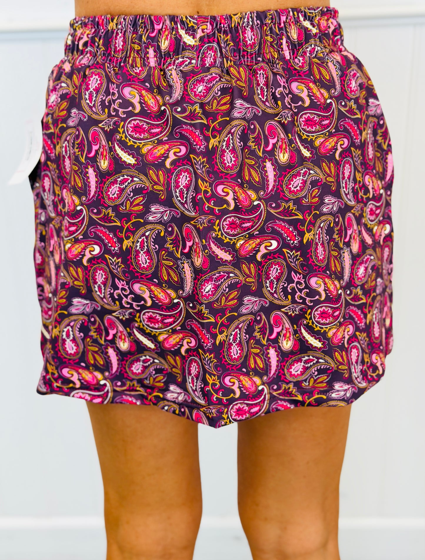Berry Paisley Skort (Reg. and Plus)