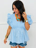 Pintuck Detail Peplum Top (Reg & Plus) - 4 Colors