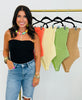 Ruffle Detail Sleeveless Bodysuit (Reg.) - 5 Colors