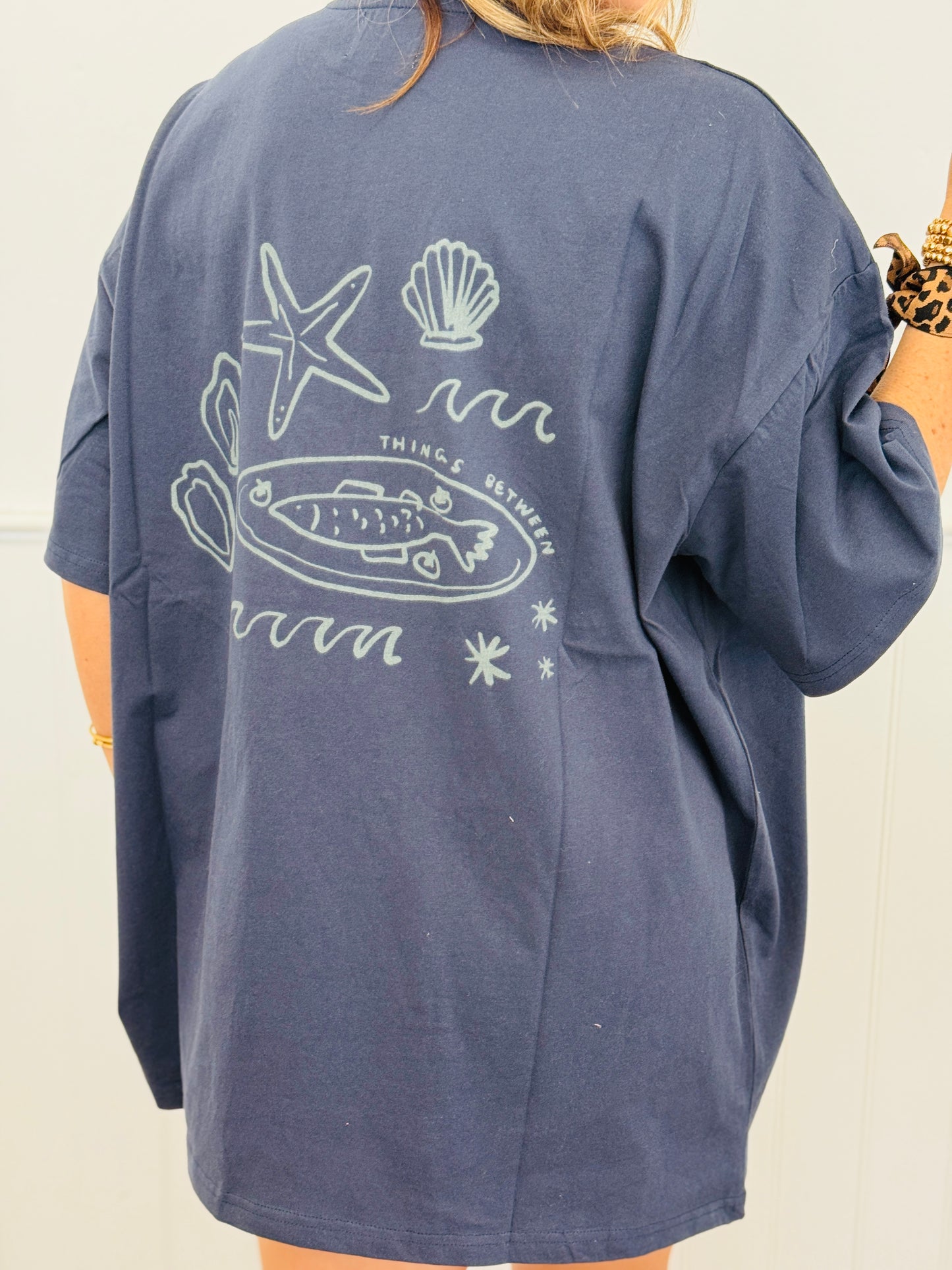 Midnight Sea Print Tee (Reg.)