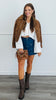 Camel Suede Zip Up Jacket (Reg. and Plus)