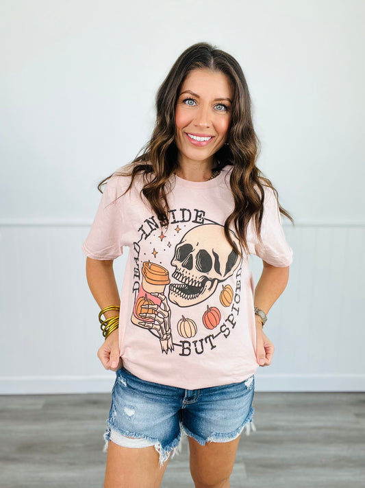 Dead Inside But Spiced Graphic Tee (Reg. & Plus)