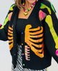 Queen Of Sparkles Black Multi Sequin Skeleton Cardigan (Reg. and Plus)
