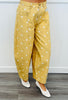Yellow Denim Polka Dot Wide Leg Pants (Reg.)