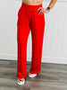 Red Modal Wide Leg Pants (Reg. and Plus)