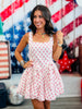 Red/Off White Bow Bubble Mini Dress (Reg.)