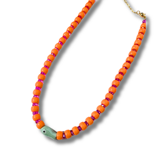 Salt Water Ceramic Fish Necklace