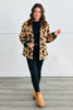 Brown Leopard Faux Fur Jacket (Reg)