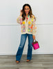 Cream Floral Crochet Cardigan (Reg)