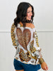 Multi Leopard Heart Print Top (OS & Plus)