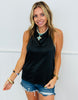 Satin Cowl Neck Blouse (Reg.)-2 Colors