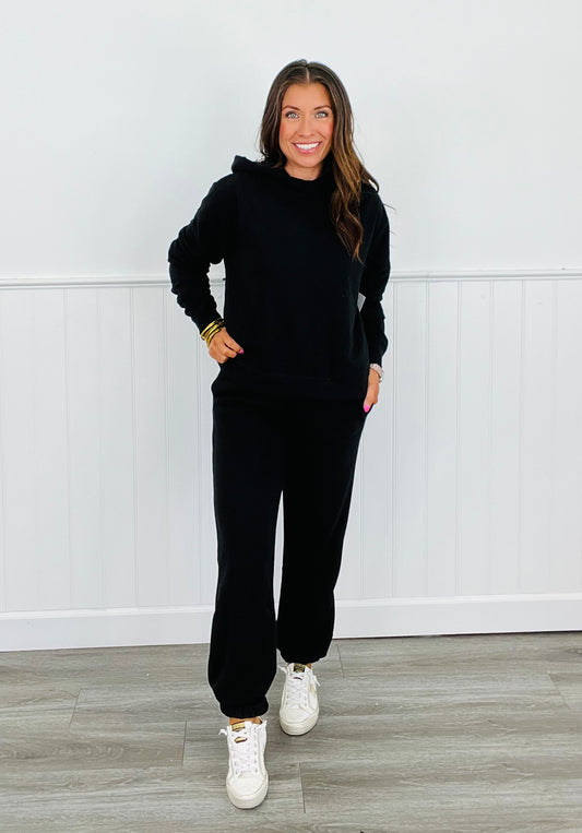 Black Lighweight Fleece Jogger (Reg. and Plus)