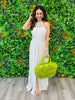 Golden Goddess White Midi Dress (Reg.)
