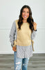 Striped Illusion Sweater Top (Reg)-2 Colors