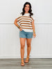 Coco Striped Short Sleeve Top (Reg. and Plus)
