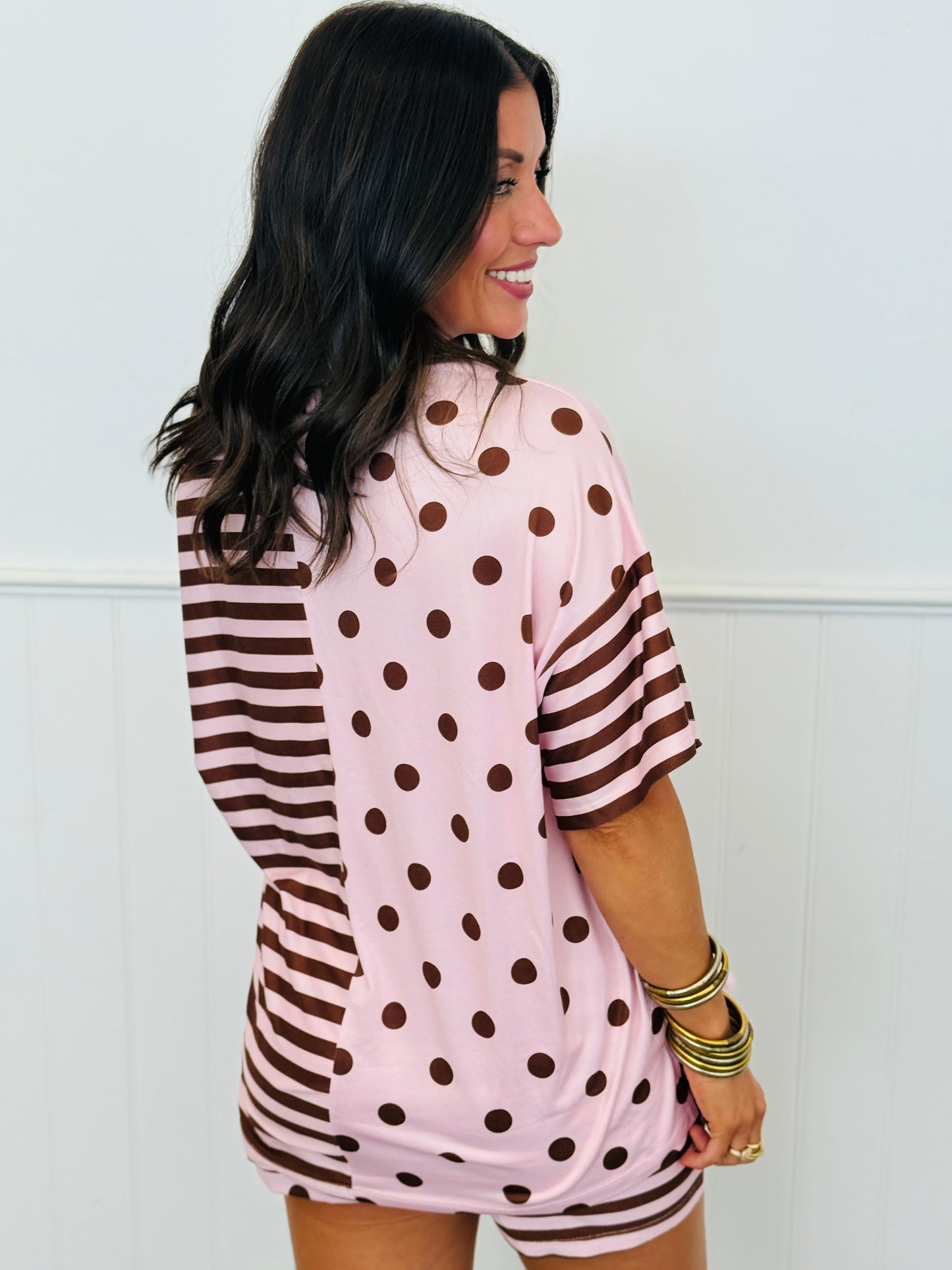 Pink Polka Stripe Mix Set (Reg. and Plus)