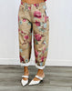 Taupe Floral Print Pants (Reg.)