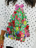 Queen Of Sparkles Polka Dot Christmas Tree Mockneck Sweatshirt (Reg. & Plus)