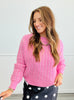 Jewel Crochet Knit Sweater Top (Reg.)-2 Colors