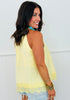 High Neck Asymmetric Hem Top (Reg.)-2 Colors
