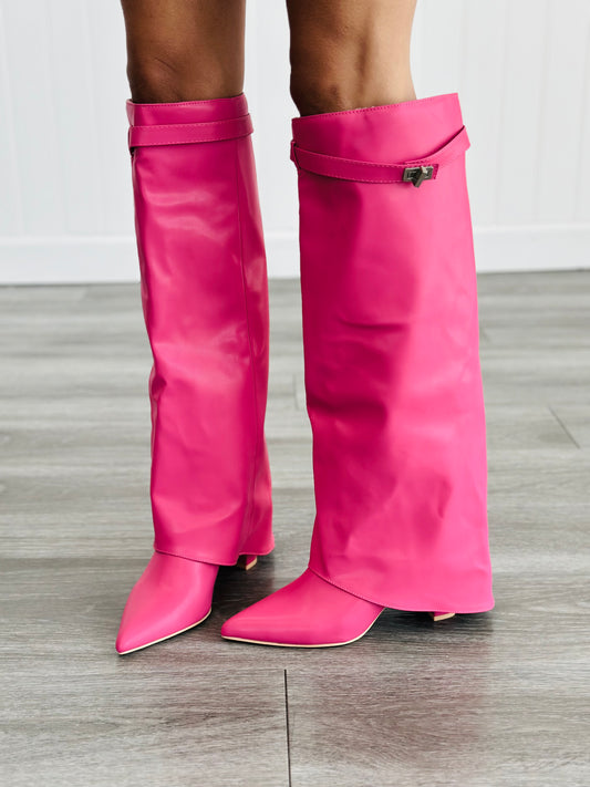 Fuchsia Staying Fierce High Boots