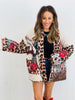 Wild Soul Leopard Quilted Jacket (OS)