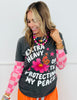 Bubblegum Checkered Keigan Mesh Top (Reg. and Plus)