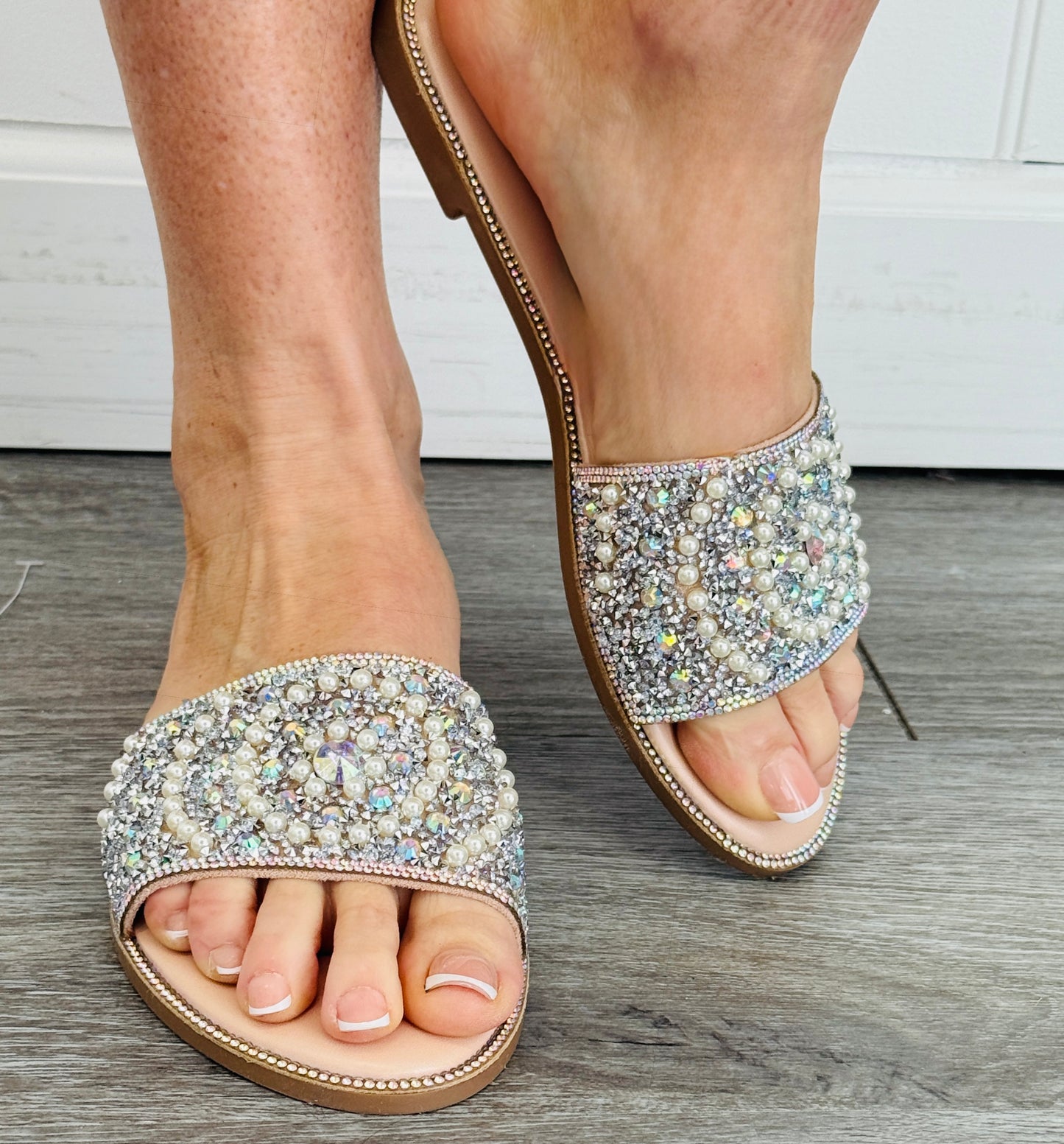 All the Sparkle Slide Sandal