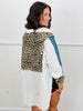 Leopard & Denim Oversized Hoodie Shirt (Reg.)