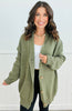 Button Down Sweater Cardigan (Reg & Plus)-2 Colors