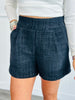 Tweed Pleated Shorts (Reg)-2 Colors