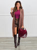 Longline Faux Suede Duster Jacket (Reg.)-3 Colors