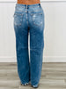Risen Medium Distressed Design Jeans (Reg & Plus)