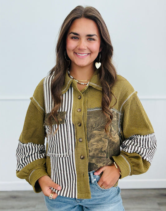 POL Olive Stripe & Thermal Jacket (Reg.)