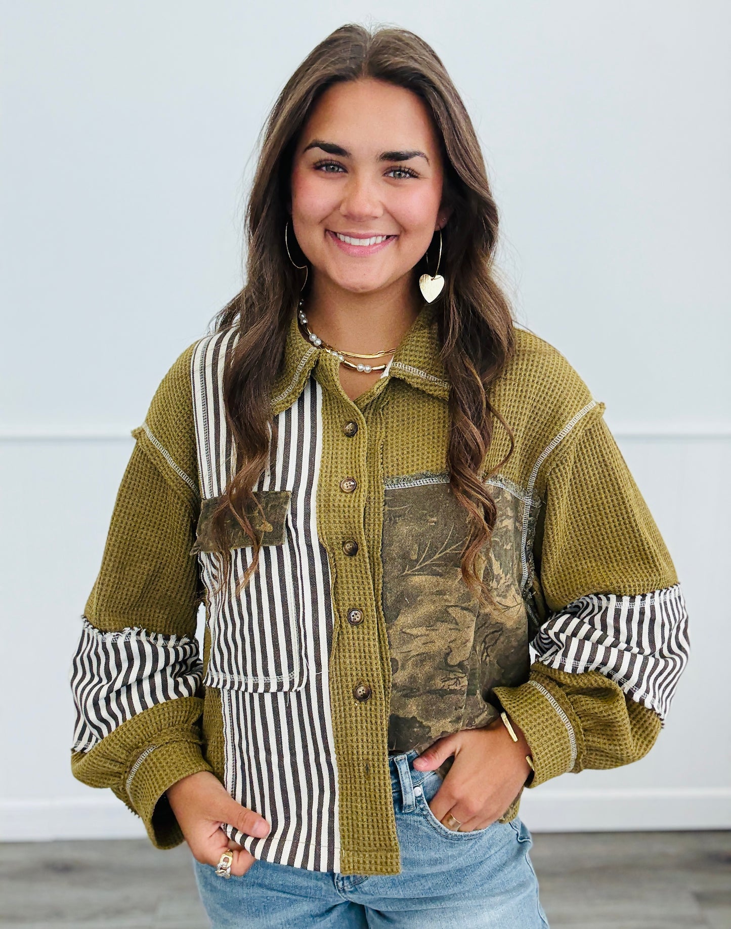 POL Olive Stripe & Thermal Jacket (Reg.)