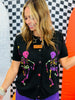 Dancing Skeletons Short Sleeve Cardigan (Reg. and Plus)