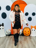 Orange Skeleton Peace Mesh Top (Reg. and Plus)