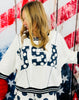 Navy/Ivory USA Oversized Sweatshirt  (Reg.)